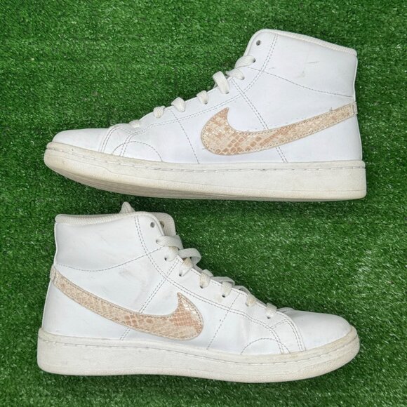 Nike Court Royale 2 Mid Snakeskin Swoosh Women's Size 7.5 White AF1 DD9666-100 - Picture 8 of 8